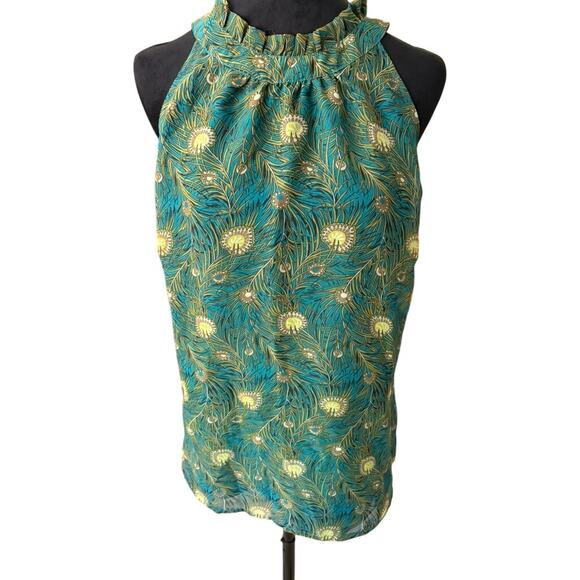 Liberty of London for Target Halter Top XL – Retro Peacock Print - Picture 1 of 4